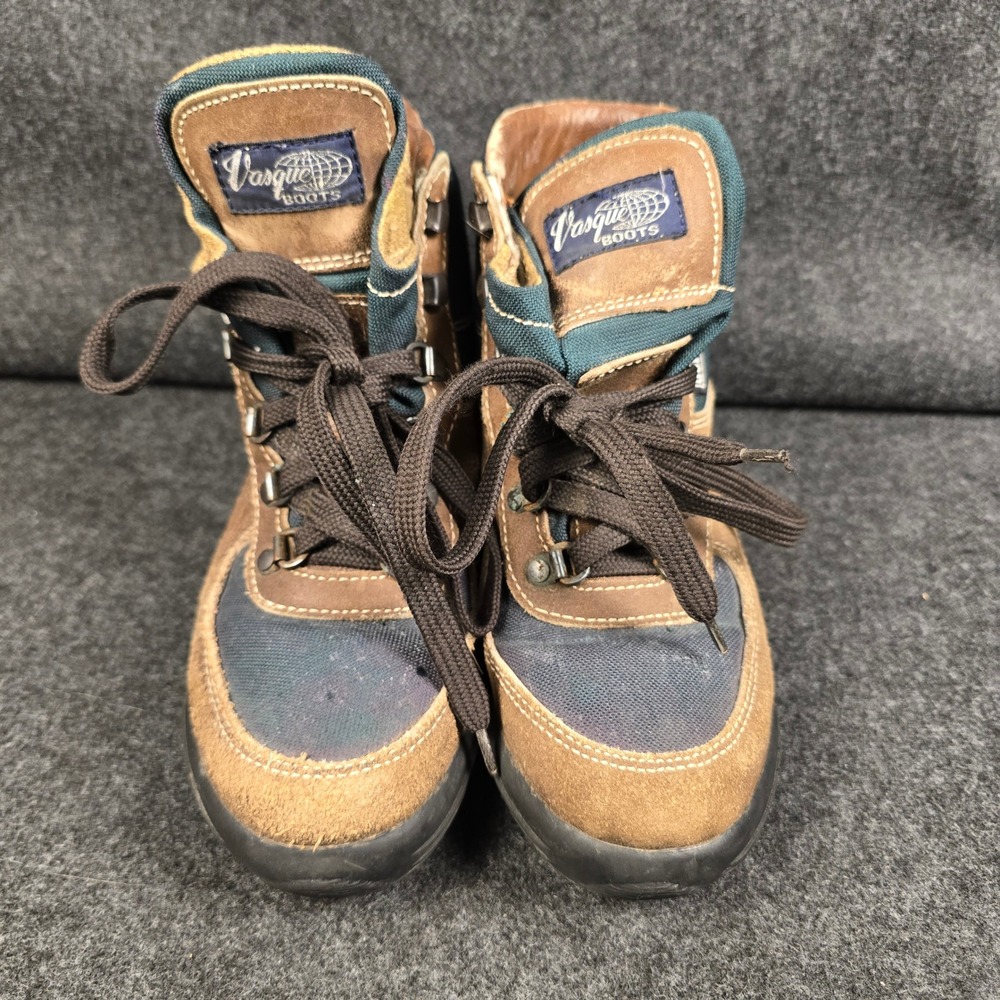 Vasque Skywalk Sole Hiking Boots Gore Tex Boots Brown Blue Mens Size 7